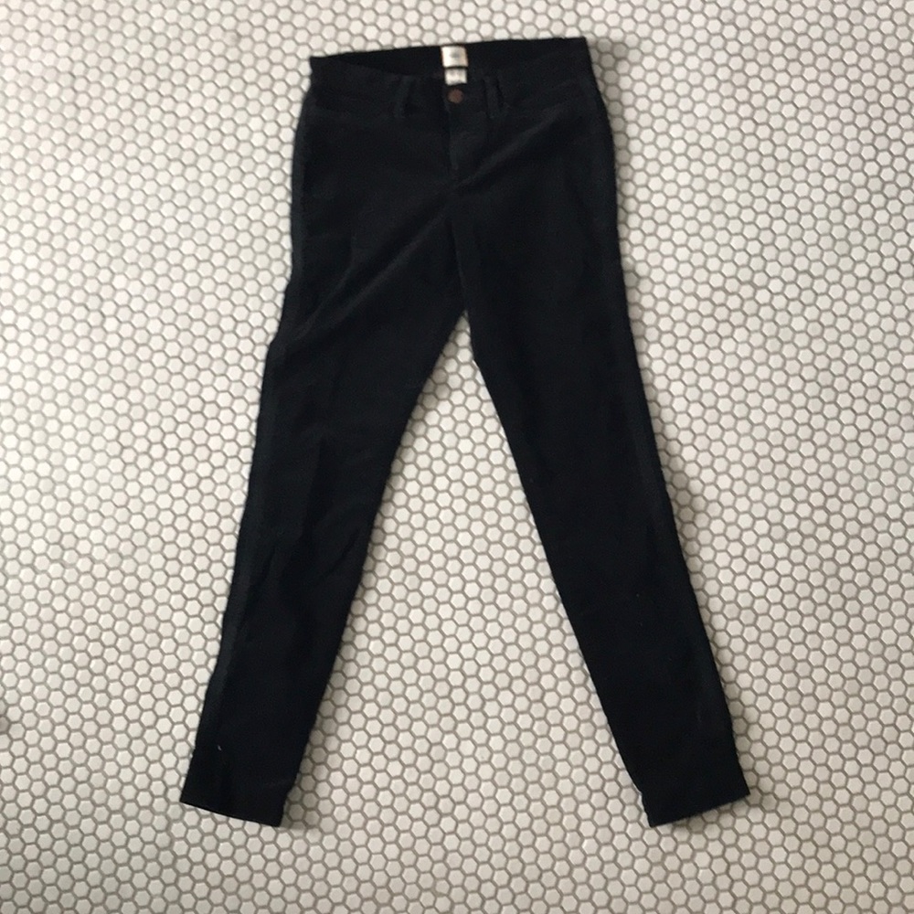 Lands’end canva velvet jeans. Black. Size 4.
